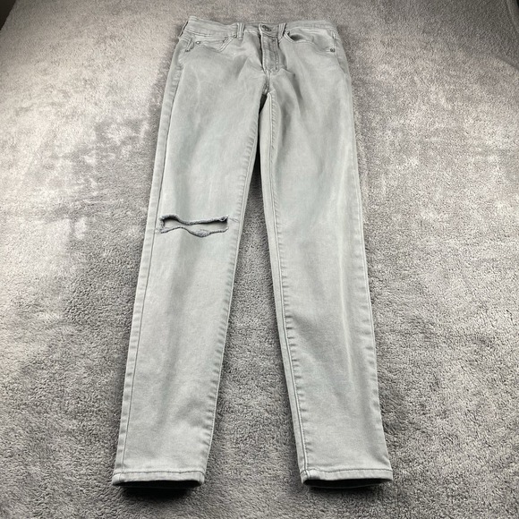 American Eagle Outfitters Denim - American Eagle Super Stretch High Rise Jegging‎ Jeans Womens 6 R Gray